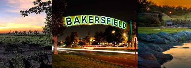A street sign that reads " bakersfield ".