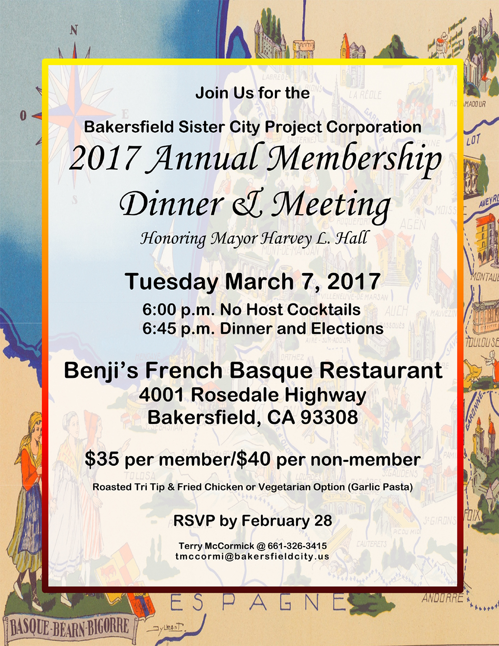 2017 Bakersfield Sister City dinner & meeting