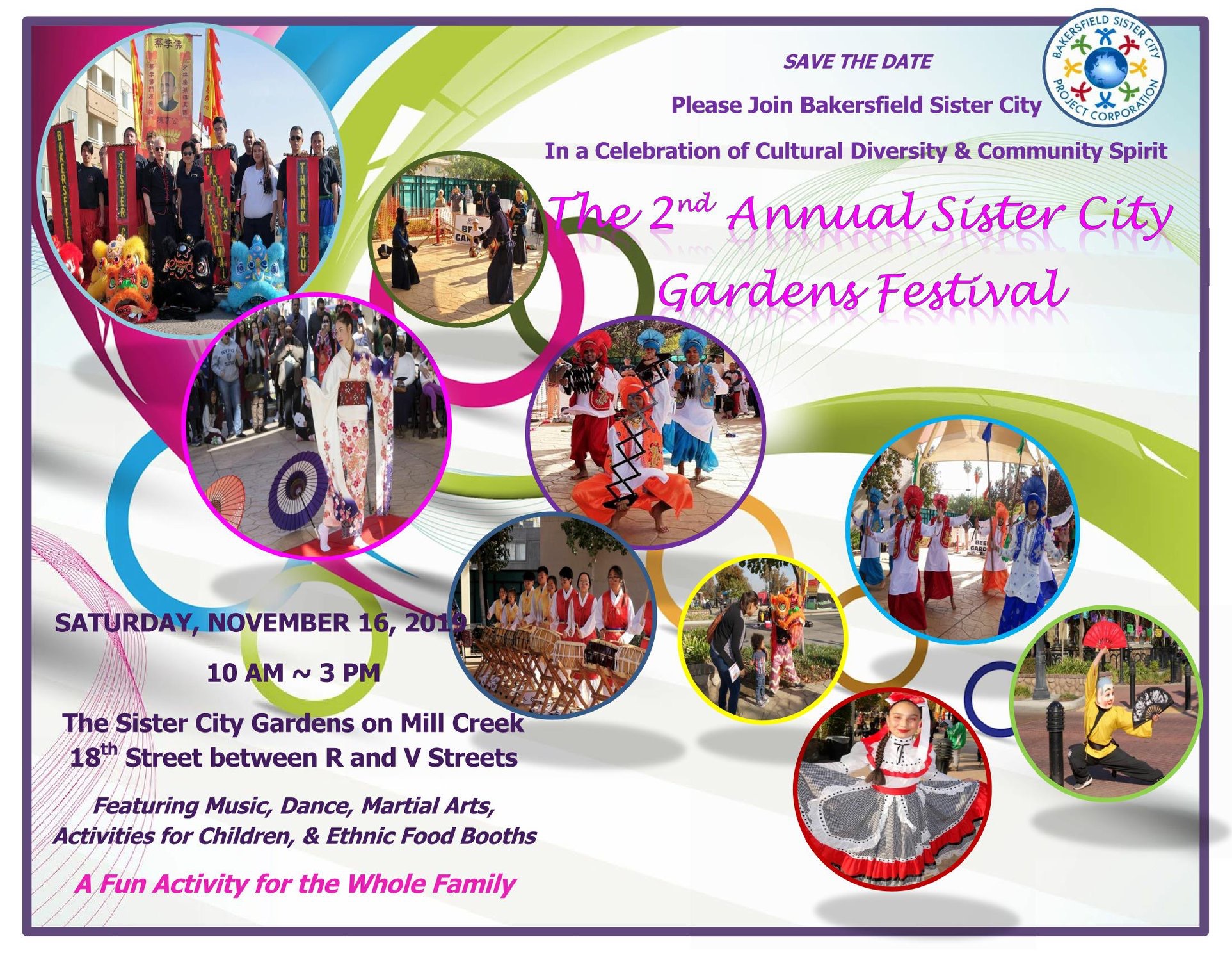 2nd Annual Sister City Gardens Festival poster.
