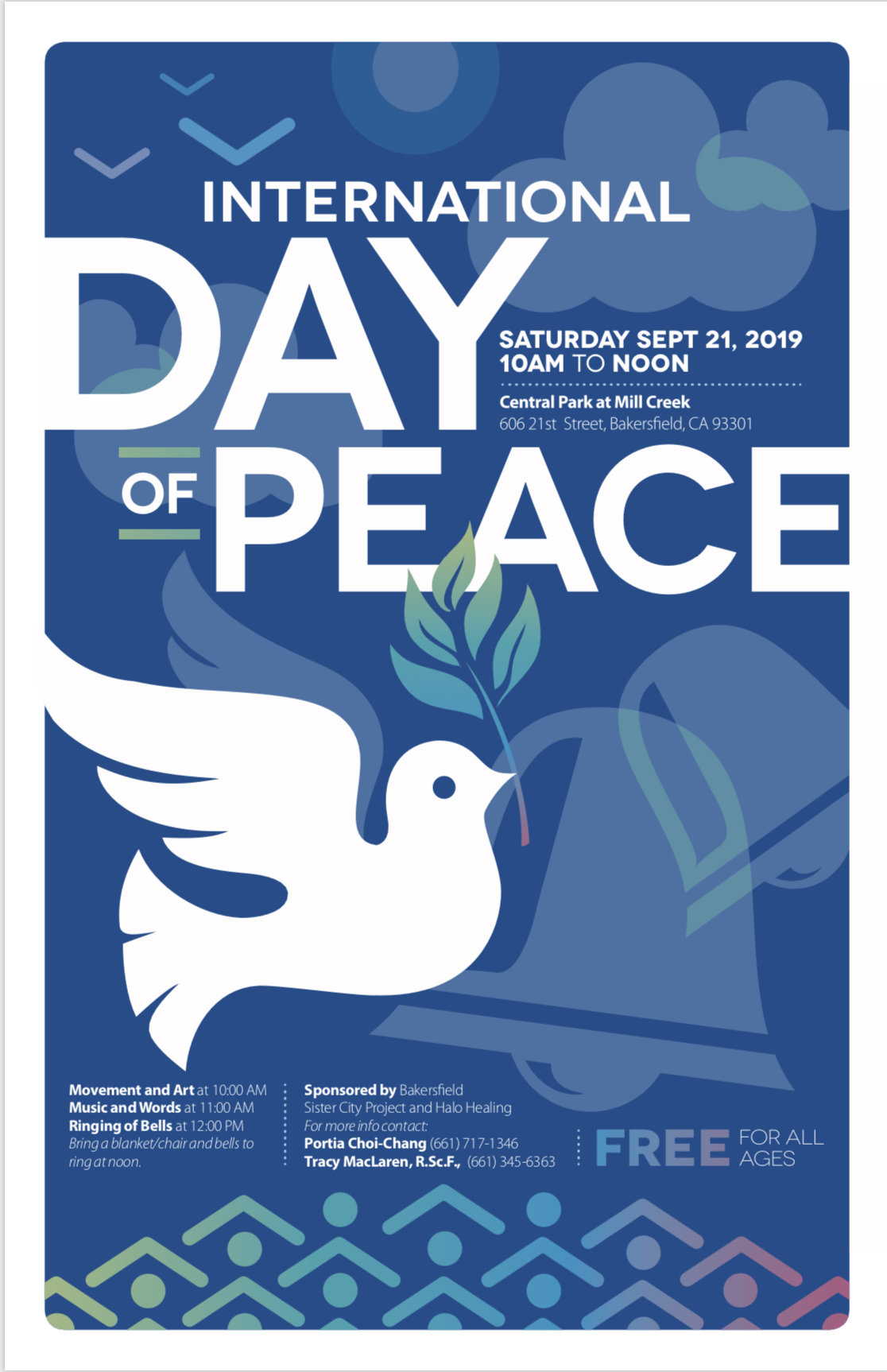 International Day of Peace event poster.